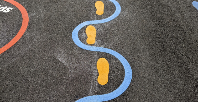 Footprint Playground Markings